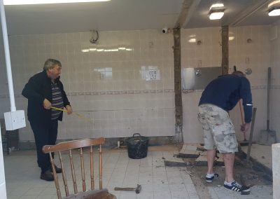 Lynders Mobile Home Park - Ladies Toilets Refurbished 2019 - DURING RENOVATIONS