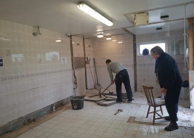 Lynders Mobile Home Park - Ladies Toilets Refurbished 2019 - DURING RENOVATIONS